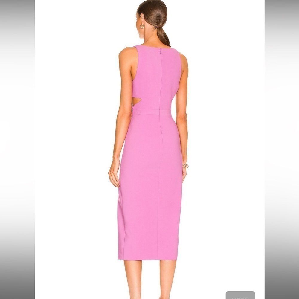 Revolve Likely Penelope dress in amethyst below the knee cut out size 0 - Picture 3 of 11
